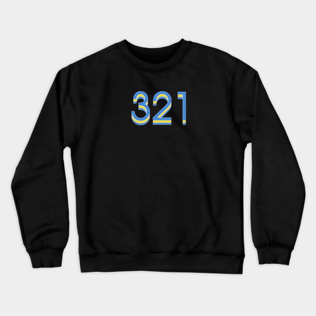 Down Syndrome Awareness 321 Crewneck Sweatshirt by Prints with Meaning